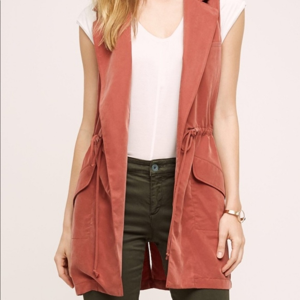 Anthropologie Elevenses Old Town Vest Euc